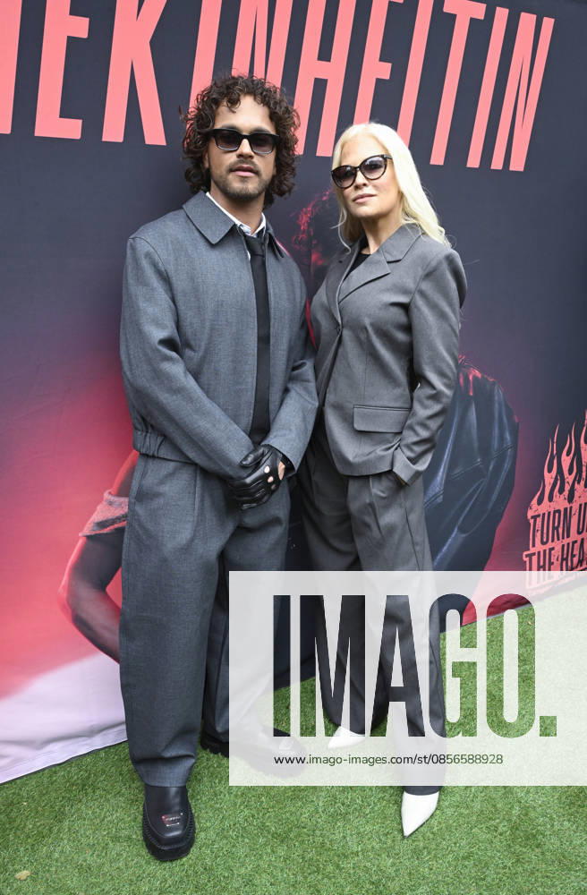 LKS 20260514 Finland s entry to the Eurovision Song Contest 2026, Linda Lampenius (right) and Pete Parkkonen during their press conference in Vienna, Austria, on May 14, 2026. - HEIKKI SAUKKOMAA Wien Austria