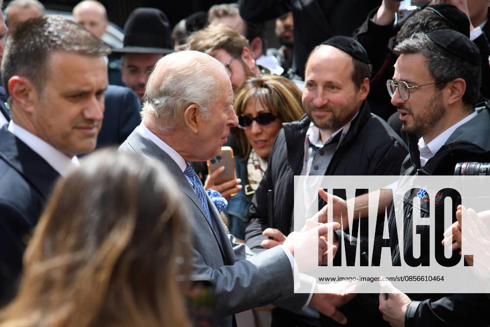King Charles III Visits Golders Green, London, UK - Thursday 14 May 2026 King Charles III visits members of the Jewish community in Golders Green, London, England, UK on Thursday 14 May, 2026 to show solidarity and support., Credit:Justin Ng Avalon UK, England, London, Golders Green