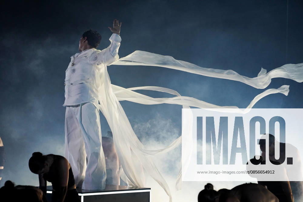 Europe, Austria, Vienna 70 Eurovision Song Contest 2026 in the Wiener Stadthalle Semi final 2 Dress Rehearsal 2 Johannes Pietsch JJ with his new song Unknown