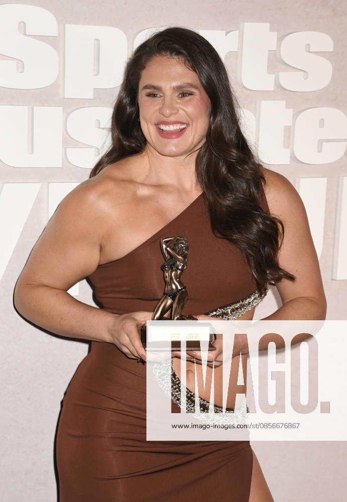 NEW YORK, NY- MAY 14: Ilona Maher at the 2026 Sports Illustrated Swimsuit Launch Party at the Hard Rock Hotel on May 14, 2026 in New York City.