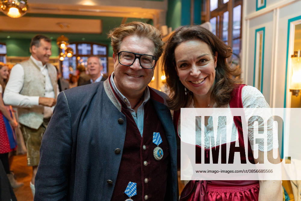 Francis Fulton Smith and Gabriele Weigel , Welcome Evening of Pferd International Munich at the event location The Resi at Viktualienmarkt in Munich