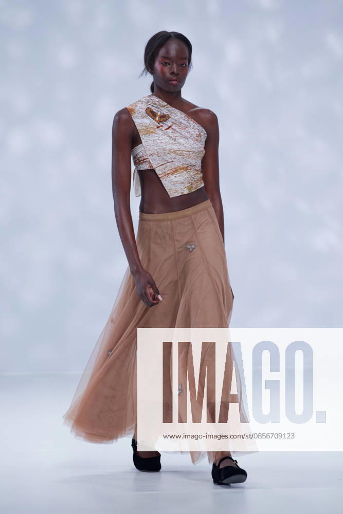Australian Fashion Week 2026 - Runway - Ngali A model walks the runway during the Ngali Wander with Wonder Runway show at Australian Fashion Week 2026 at the Museum of Contemporary Art on May 15, 2026 in Sydney, Australia., Credit:IOIO IMAGES IOIO Avalon Australia, New South Wales, Sydney, Museum of Contemporary Art