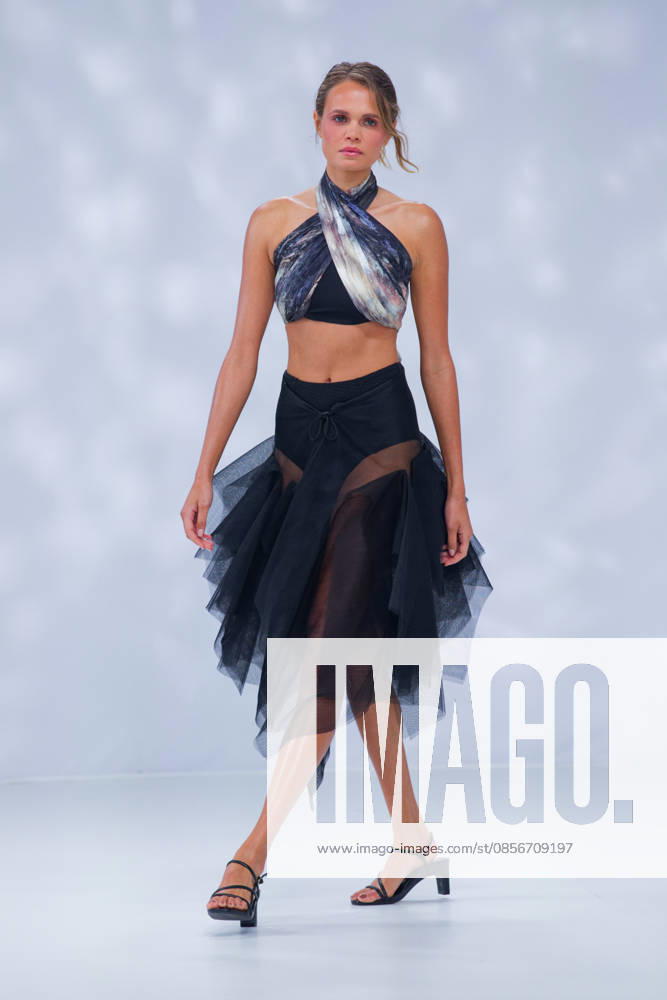 Australian Fashion Week 2026 - Runway - Ngali Billie-Jean Hamlet walks the runway during the Ngali Wander with Wonder Runway show at Australian Fashion Week 2026 at the Museum of Contemporary Art on May 15, 2026 in Sydney, Australia., Credit:IOIO IMAGES IOIO Avalon Australia, New South Wales, Sydney, Museum of Contemporary Art