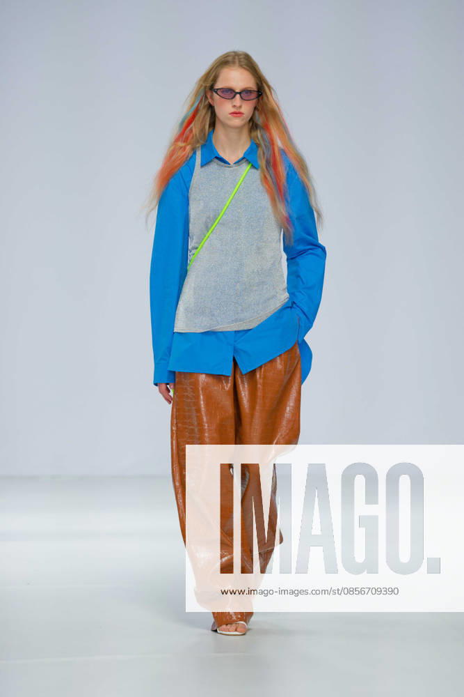 Australian Fashion Week 2026 - Runway - Gary Bigeni A model walks the runway during the Gary Bigeni show at Australian Fashion Week 2026 at the Museum of Contemporary Art on May 15, 2026 in Sydney, Australia., Credit:IOIO IMAGES IOIO Avalon Australia, New South Wales, Sydney, Museum of Contemporary Art