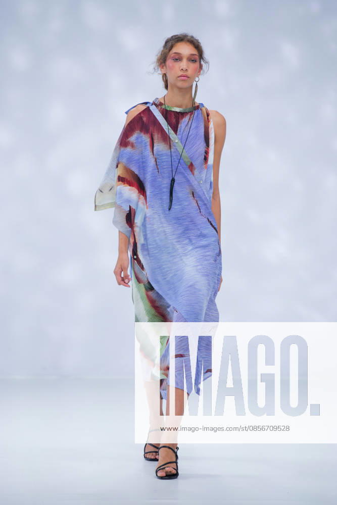 Australian Fashion Week 2026 - Runway - Ngali A model walks the runway during the Ngali Wander with Wonder Runway show at Australian Fashion Week 2026 at the Museum of Contemporary Art on May 15, 2026 in Sydney, Australia., Credit:IOIO IMAGES IOIO Avalon Australia, New South Wales, Sydney, Museum of Contemporary Art