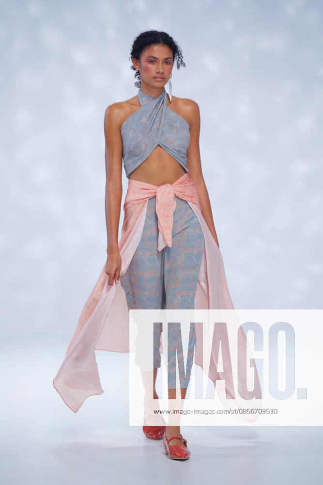 Australian Fashion Week 2026 - Runway - Ngali A model walks the runway during the Ngali Wander with Wonder Runway show at Australian Fashion Week 2026 at the Museum of Contemporary Art on May 15, 2026 in Sydney, Australia., Credit:IOIO IMAGES IOIO Avalon Australia, New South Wales, Sydney, Museum of Contemporary Art