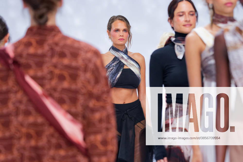 Australian Fashion Week 2026 - Runway - Ngali Billie-Jean Hamlet walks the runway during the Ngali Wander with Wonder Runway show at Australian Fashion Week 2026 at the Museum of Contemporary Art on May 15, 2026 in Sydney, Australia., Credit:IOIO IMAGES IOIO Avalon Australia, New South Wales, Sydney, Museum of Contemporary Art