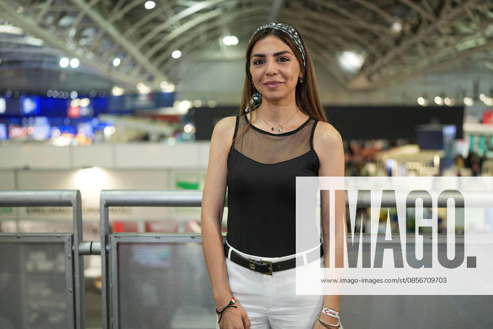 IPA84712177 - Turin. Second day of the 18th edition of the Turin International Book Fair entitled The World Saved by Kids. The fair will remain open from May 14 to 18, 2026 at Lingotto Fiere Pictured: Pegah Moshir Pour