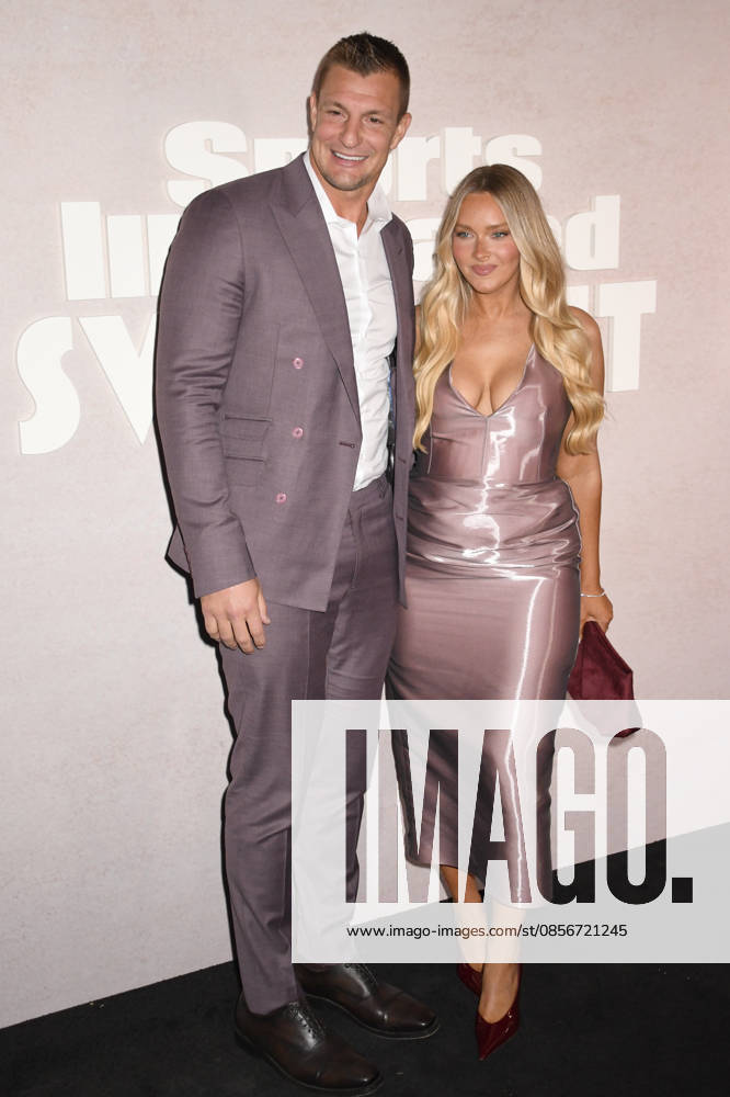 NEW YORK, NY- MAY 14: Rob Gronkowski, and Camille Kostek at the 2026 Sports Illustrated Swimsuit Launch Party at the Hard Rock Hotel on May 14, 2026 in New York City. Credit: AdMedia New York City USA - ZUMAa123 20260514_zaa_a123_156