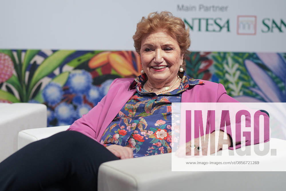 IPA84718847 - Turin. Second day of the 18th edition of the Turin International Book Fair entitled The World Saved by Kids. The fair will remain open from May 14 to 18, 2026 at Lingotto Fiere In the photo: Mara Maionchi