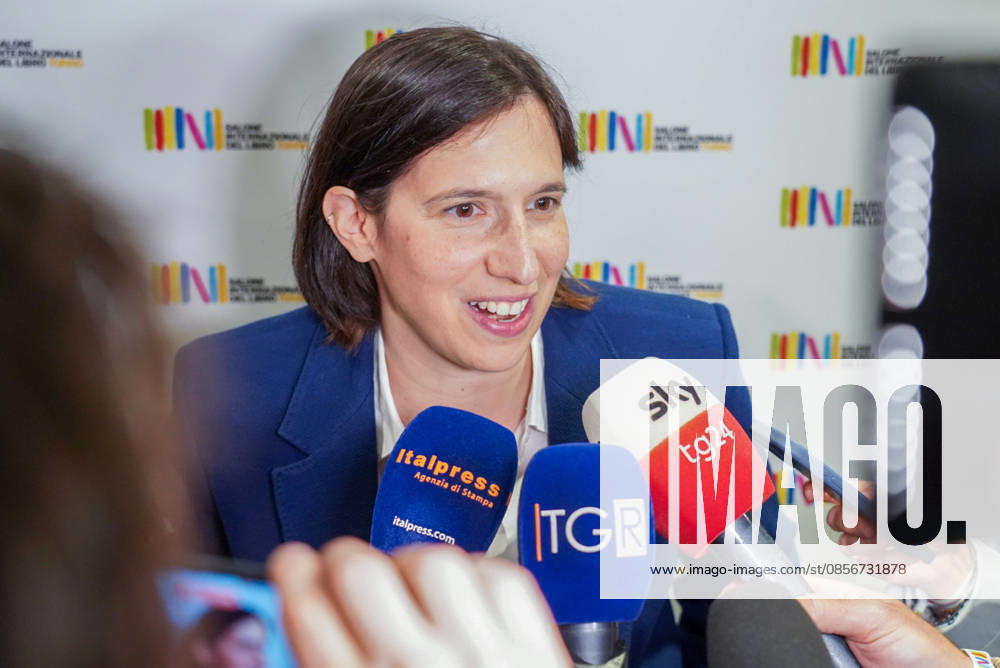 Democratic Party Secretary Elly Schlein visits the International Book Fair. Turin, May 15, 2026 Turin Italy - ZUMAa289 20260515_zia_a289_040
