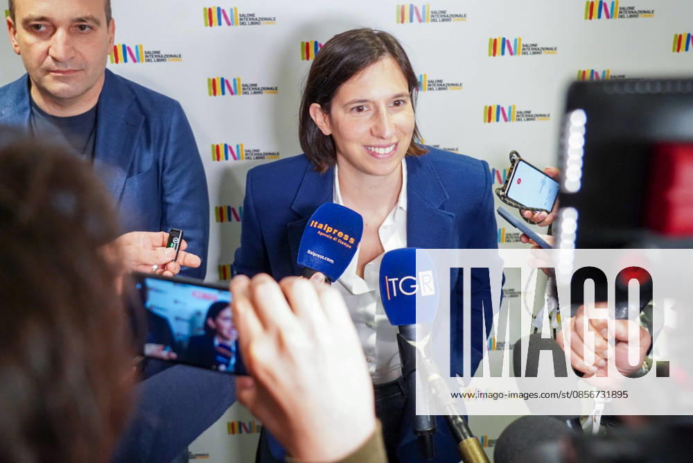 Democratic Party Secretary Elly Schlein visits the International Book Fair. Turin, May 15, 2026 Turin Italy - ZUMAa289 20260515_zia_a289_039