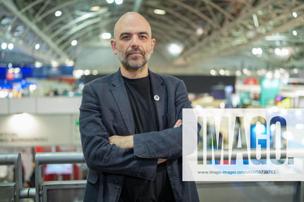 IPA84724682 - Turin. Second day of the 18th edition of the Turin International Book Fair entitled The World Saved by Kids. The fair will remain open from May 14 to 18, 2026 at Lingotto Fiere In photo: Roberto Saviano