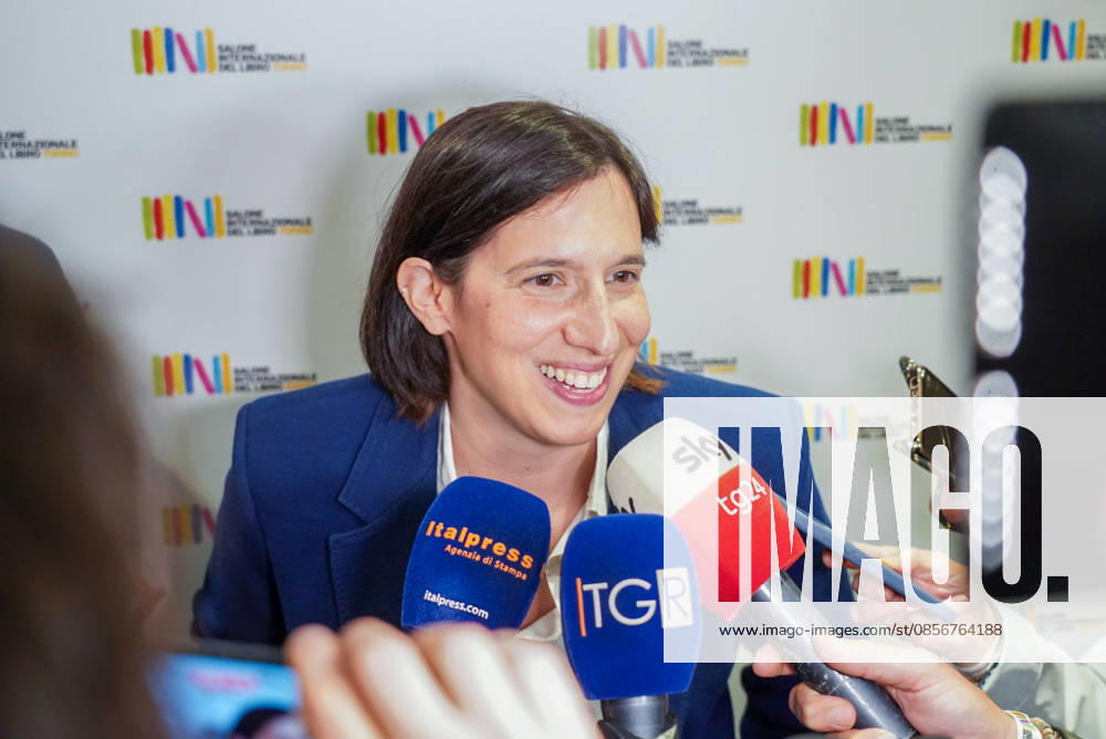 Democratic Party Secretary Elly Schlein visits the International Book Fair. Turin, May 15, 2026 Turin Italy - ZUMAa289 20260515_zia_a289_028