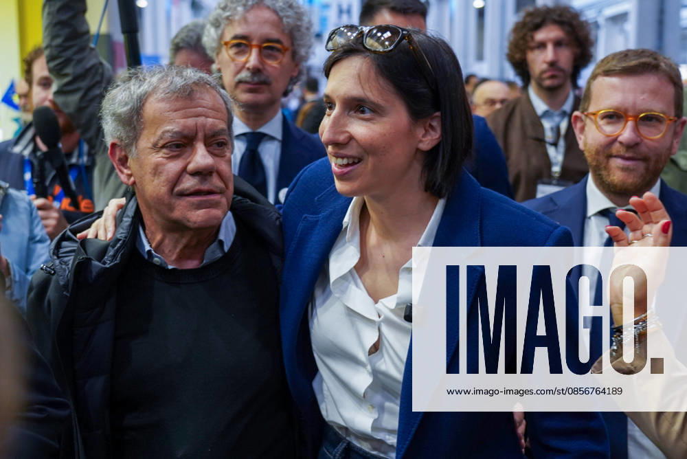 Democratic Party Secretary Elly Schlein visits the International Book Fair. Turin, May 15, 2026 Turin Italy - ZUMAa289 20260515_zia_a289_029