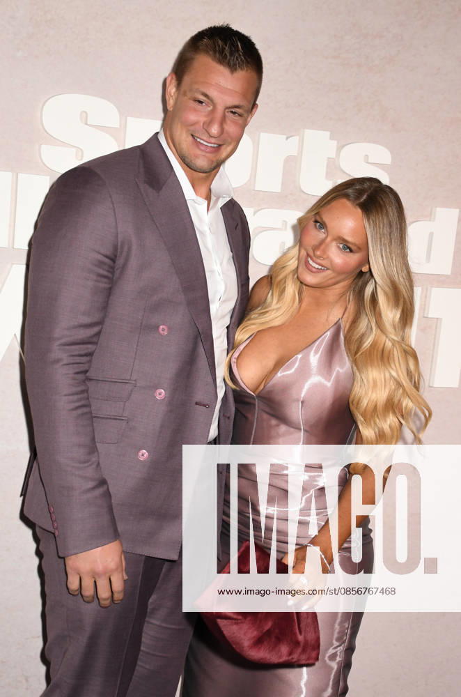 NEW YORK, NY- MAY 14: Rob Gronkowski, and Camille Kostek at the 2026 Sports Illustrated Swimsuit Launch Party at the Hard Rock Hotel on May 14, 2026 in New York City. Credit: AdMedia New York City USA - ZUMAa123 20260514_zaa_a123_120