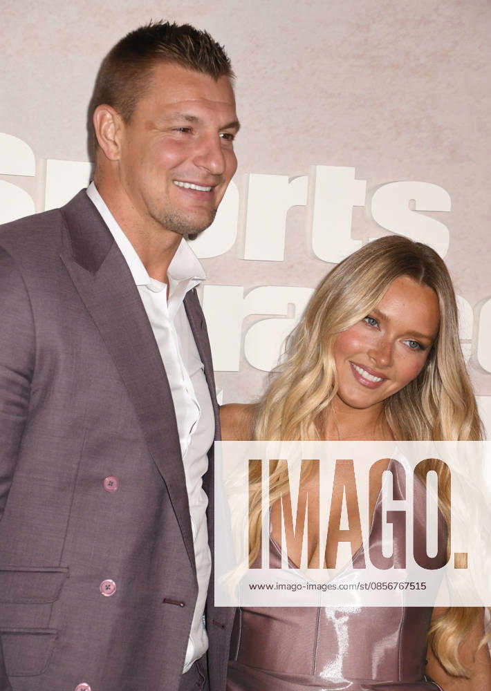 NEW YORK, NY- MAY 14: Rob Gronkowski, and Camille Kostek at the 2026 Sports Illustrated Swimsuit Launch Party at the Hard Rock Hotel on May 14, 2026 in New York City. Credit: AdMedia New York City USA - ZUMAa123 20260514_zaa_a123_096