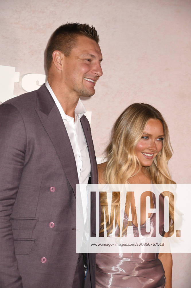 NEW YORK, NY- MAY 14: Rob Gronkowski, and Camille Kostek at the 2026 Sports Illustrated Swimsuit Launch Party at the Hard Rock Hotel on May 14, 2026 in New York City. Credit: AdMedia New York City USA - ZUMAa123 20260514_zaa_a123_098