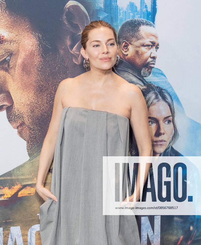 New York, NY, May 15, 2026: Sienna Miller wearing dress by Calvin Klein attends World Premiere of Amazon MGM Studios Tom Clancy s Jack Ryan: Ghost War at Regal Times Square Bronx USA - ZUMAr339 20260515_znp_r339_078