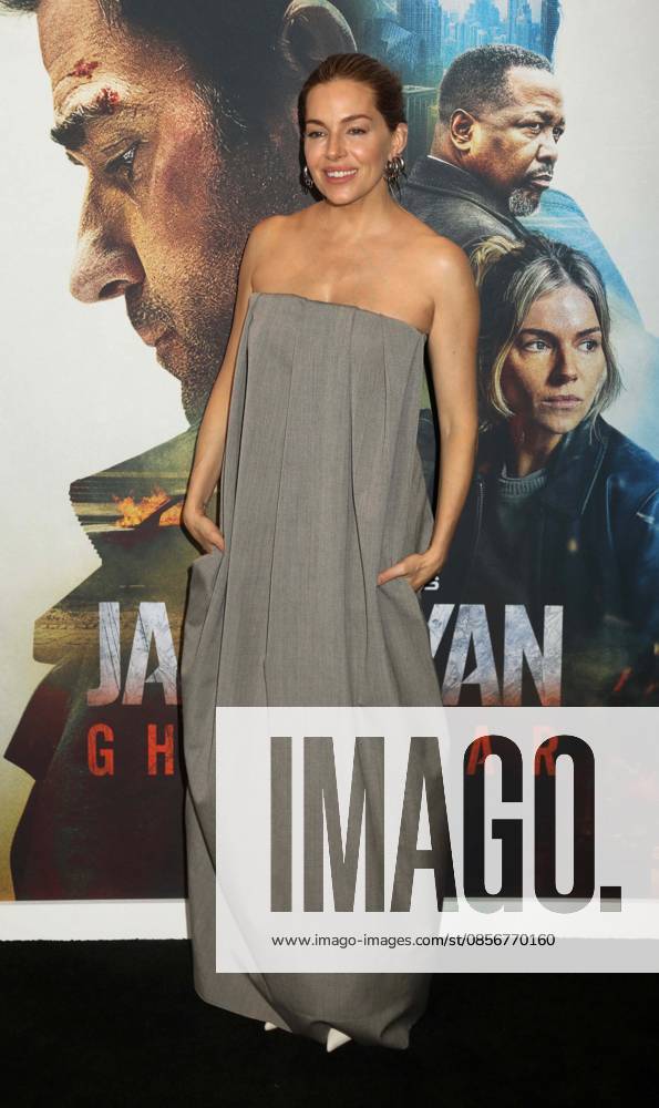 Actor SIENNA MILLER seen during the red carpet arrivals for Amazon MGM Studios Tom Clancy s Jack Ryan - Ghost War World Premiere held at Regal Times Square. New York USA - ZUMAk03_ 20260515_zaf_k03_132