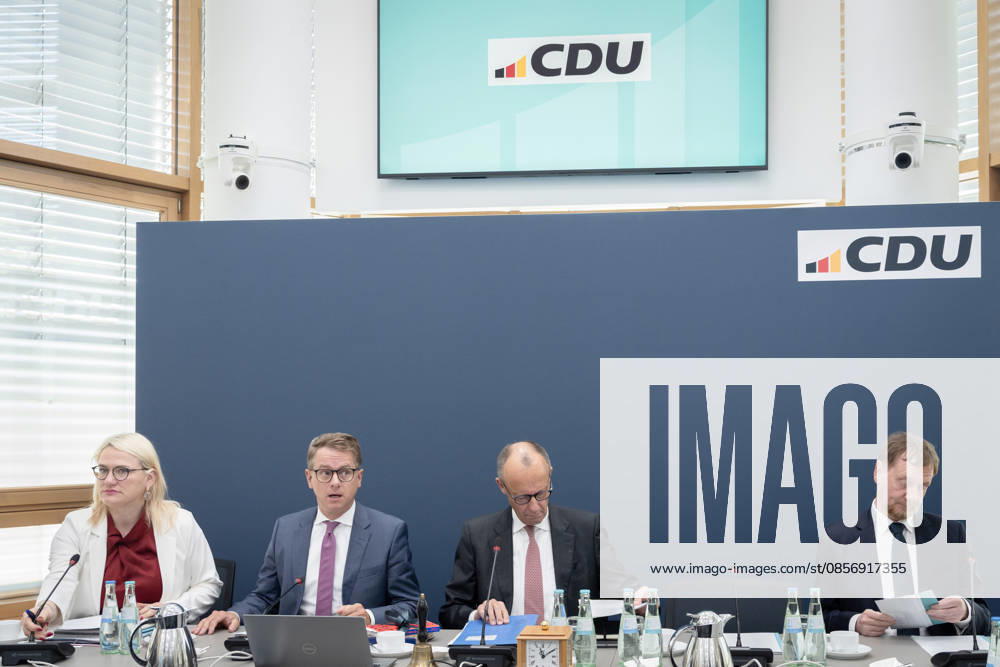 Berlin, Konrad Adenauer Haus, CDU Berlin, CDU, Carsten Linnemann, Friedrich Merz, Christina Stumpp, Michael Kretschmer Berlin Berlin GER