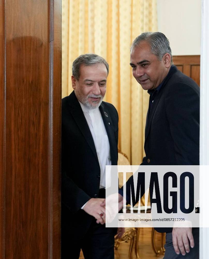 Abbas Araghchi - Mohsin Naqvi meeting in Tehran TEHRAN, IRAN - MAY 21: (---- - MANDATORY CREDIT - IRANIAN FOREIGN MINISTRY HANDOUT - NO MARKETING NO ADVERTISING CAMPAIGNS - DISTRIBUTED AS A SERVICE TO CLIENTS----) Iranian Foreign Minister Abbas Araghchi (L) meets Pakistani Interior Minister Mohsin Naqvi (R) in Tehran, Iran on May 21, 2026. Naqvi s visit aims to facilitate the exchange of messages between Iran and the United States, Iranian Foreign Ministry spokesman Esmaeil Baqaei said on Wednesday. Iranian Foreign Ministry Handout Anadolu Tehran Iran. Editorial use only. Please get in touch for any other usage.