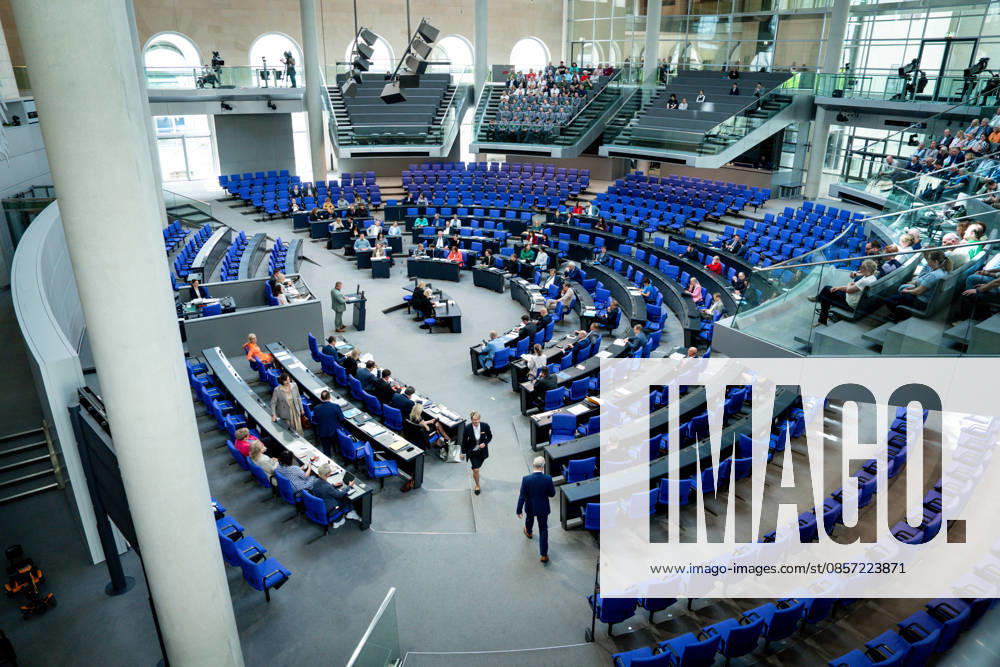 German Bundestag, 80th plenary session Symbolic image of the plenary chamber at the 80th session of the German Bundestag in Berlin Berlin Germany