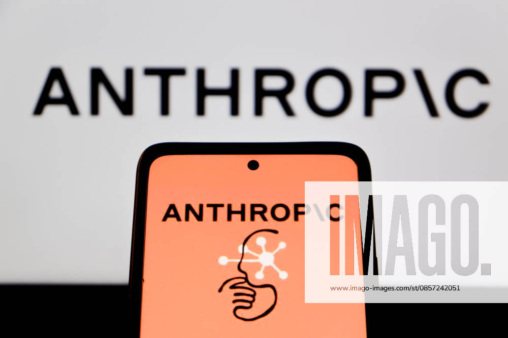 In this photo illustration, the Anthropic corporate logo, an artificial intelligence by Anthropic, is seen on a smartphone and in the background. Garut Indonesia - ZUMAs281 20260521_zip_s281_012