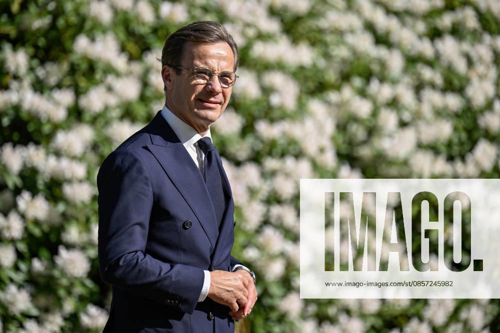HELSINGBORG , SWEDEN 20260521 Prime Minister Ulf Kristersson M arrives for dinner at Sofiero Castle in Helsingborg on Thursday evening during the NATO Foreign Ministers meeting HELSINGBORG SWEDEN