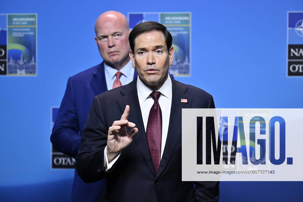 US Secretary of State Marco Rubio meets the press after the NATO Foreign Ministers meeting on Friday at Sea U in Helsingborg, Sweden on may 22, 2026 HELSINGBORG SWEDEN