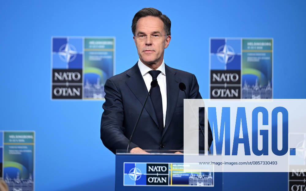 NATO Secretary General Mark Rutte HELSINGBORG, SWEDEN - MAY 22: NATO Secretary General Mark Rutte holds a press conference at the conclusion of the NATO Foreign Ministers Meeting in Helsingborg, Sweden, on May 22, 2026. Dursun Aydemir Anadolu Helsingborg Sweden. Editorial use only. Please get in touch for any other usage.