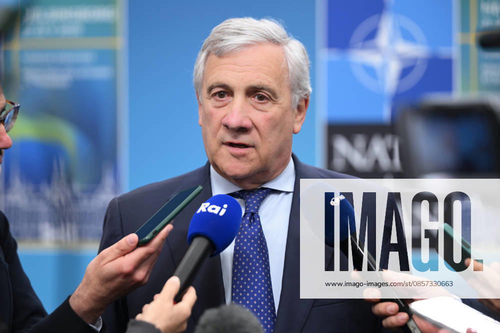 Italian Foreign Minister Antonio Tajani HELSINGBORG, SWEDEN - MAY 22: Italian Foreign Minister Antonio Tajani speaks to press after the NATO Foreign Ministers Meeting in Helsingborg, Sweden on May 22, 2026. Dursun Aydemir Anadolu Helsingborg Sweden. Editorial use only. Please get in touch for any other usage.