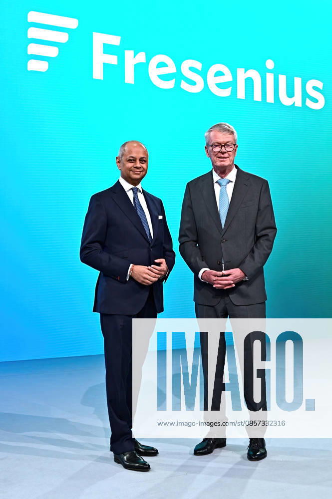 Annual General Meeting Fresenius SE Co KGaA Michael Sen Chairman of the Management Board Fresenius SE Co KGaA and Wolfgang Kirsch Chairman of the Supervisory Board Fresenius SE Co KGaA on the occasion of the Annual General Meeting of Fresenius SE Co KGaA on 22 05 2026 at the Congress Center Messe Frankfurt 20260522MWI123470