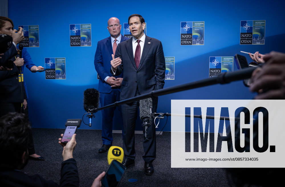US Secretary of State Marco Rubio meets the press after the NATO Foreign Ministers meeting on Friday at Sea U in Helsingborg, Sweden on may 22, 2026 HELSINGBORG SWEDEN