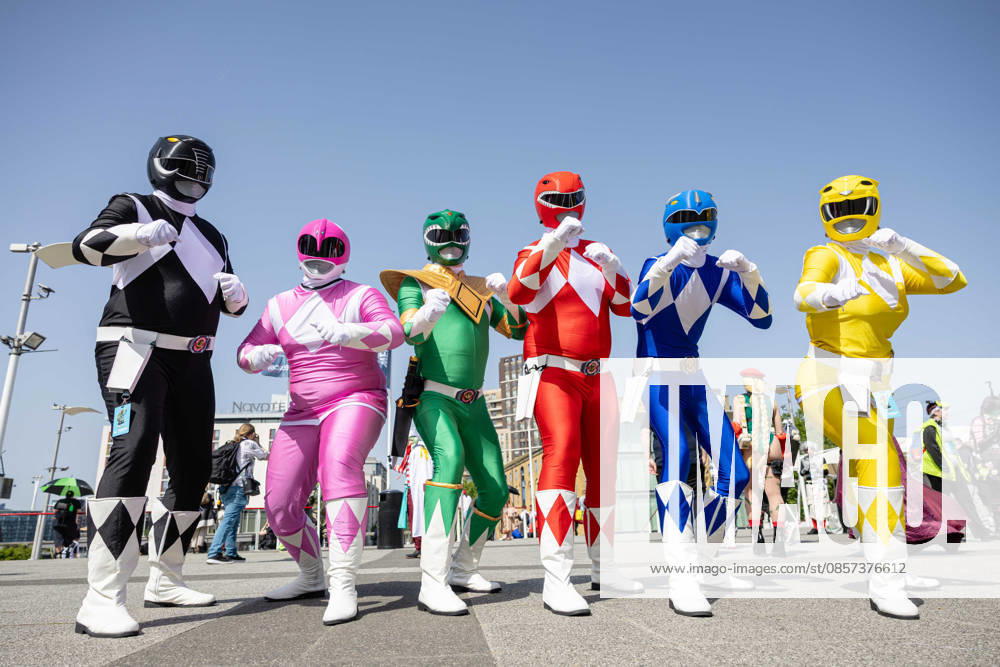 MCM Comic Con at ExCeL London, London, UK 23 May 2026 Cosplayers dressed as The Power Rangers attend MCM Comic Con at ExCeL London, London, UK, on 23 May 2026. The event brings together fans of comics, gaming, anime, film and television from across the UK and beyond., Credit:Pete Speller Avalon