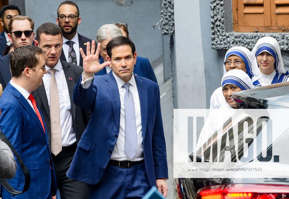 U.S. Secretary of State Marco Rubio in Kolkata during his 4-day visit to India Kolkata, May 23 (ANI): U.S. Secretary of State Marco Rubio waves during his visit to the Mother House, the global headquarters of Saint Teresa s Missionaries of Charity, in Kolkata on Saturday. kolkata West Bengal India