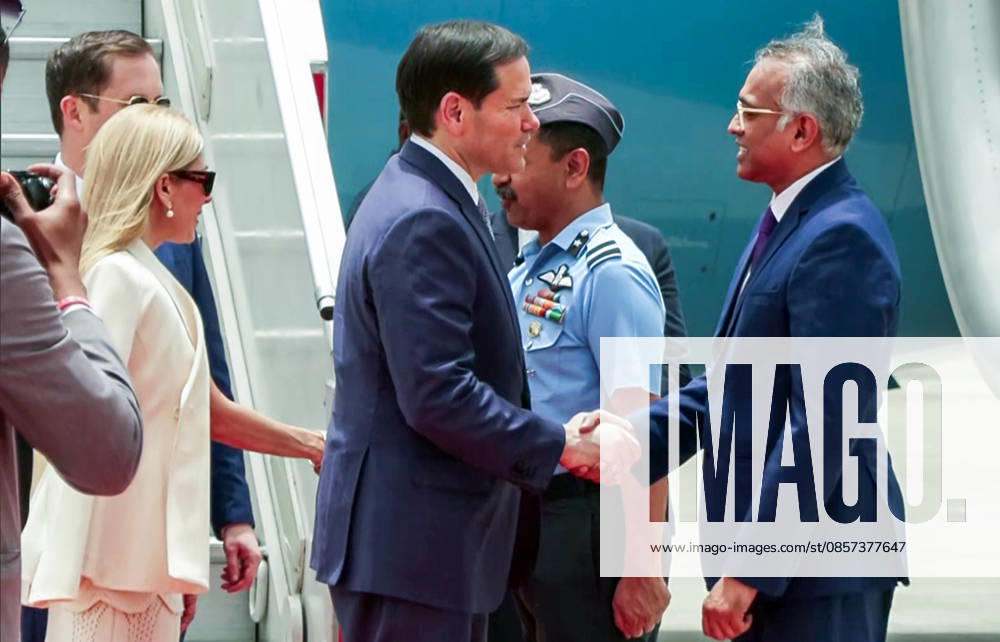 US Secretary of State Marco Rubio and his wife Jeanette D. Rubio arrive in Delhi New Delhi, May 23 (ANI): US Secretary of State Marco Rubio and his wife Jeanette D. Rubio being welcomed on arrival in Delhi after their visit to Kolkata, in New Delhi on Saturday. (ANI Video Grab) New Delhi Delhi India