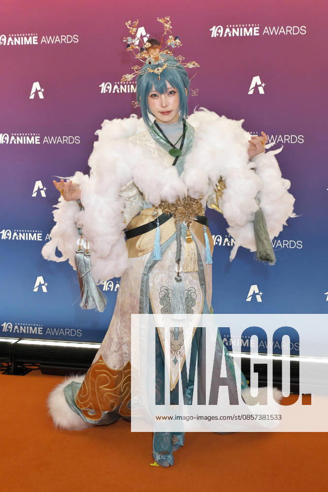 Japanese Cosplayer Enako attends the orange carpet event for the Crunchyroll Anime Awards 2026 in Tokyo, Japan on Saturday, May 23, 2026. TKP2026052301 KEIZOxMORI
