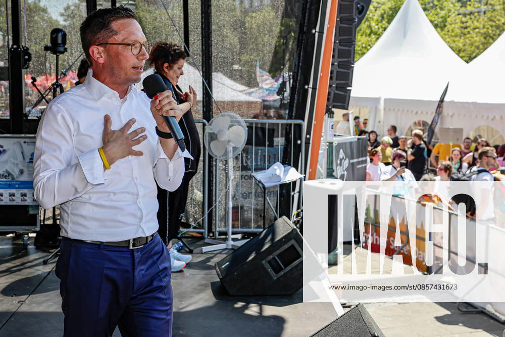 CSD Hannover 2026 Motto We write the future Equal rights Self-determined Queer Speech Falko Mohrs SPD Lower Saxony Minister for Science and Culture Hannover Opernplatz, Stage Lower Saxony, Hannover Region Germany