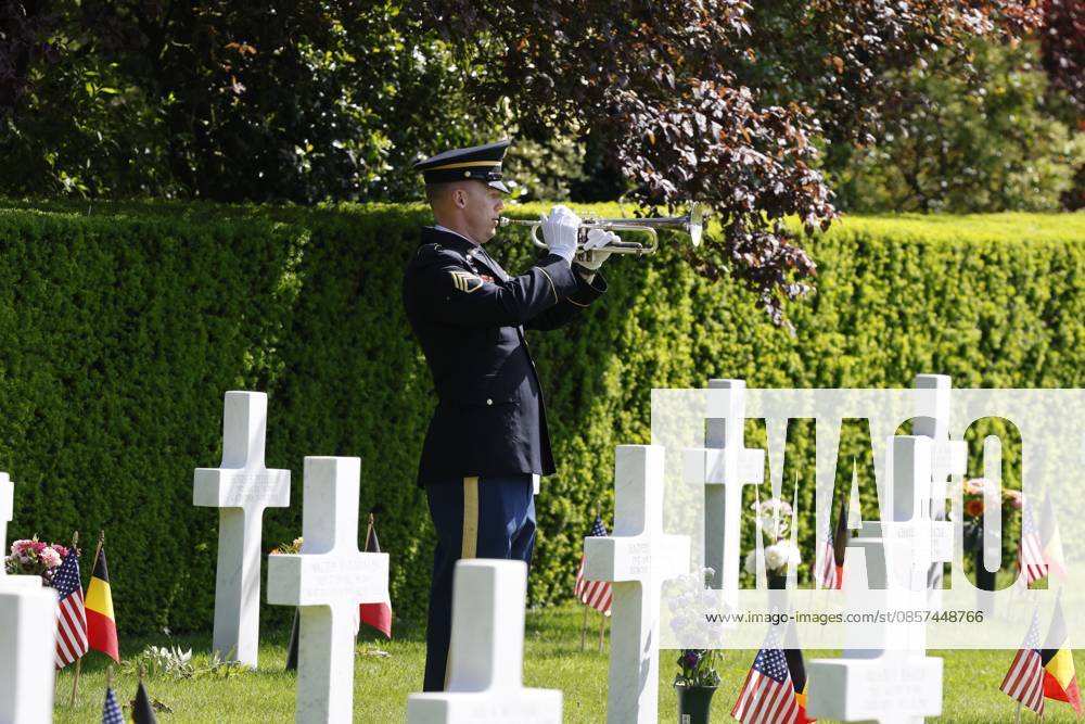 The annual Memorial Day ceremony at the Flanders Field American Cemetery, in Waregem, Sunday 24 May 2026. NICOLASxMAETERLINCK 174920985
