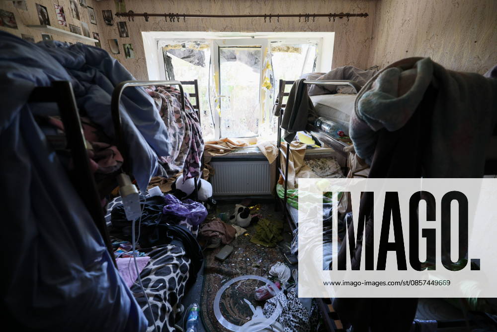 RUSSIA, STAROBELSK - MAY 24, 2026: A view of a dormitory at the Starobelsk Vocational School of the Lugansk State Teachers Training University after a Ukrainian drone attack. On the night between 21 and 22 May, the Armed Forces of Ukraine launched a drone attack on the schools academic building. During the attack, there were 86 children aged between 14 and 18 in the building. 21 people were killed, 42 injured Starobelsk Russia - ZUMAt113 20260524_zaa_t113_181
