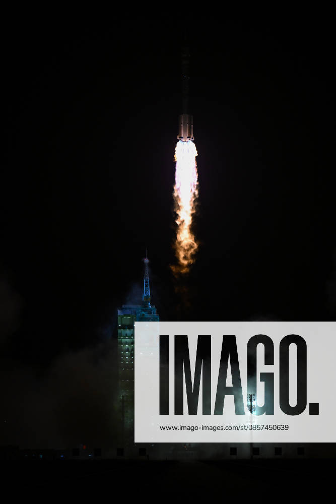 (260524) -- JIUQUAN, May 24, 2026 -- The Shenzhou-23 crewed spaceship, atop a Long March-2F carrier rocket, blasts off from the Jiuquan Satellite Launch Center in northwest China, May 24, 2026. China launched the Shenzhou-23 crewed spaceship on Sunday, which will send three astronauts to its orbiting Tiangong space station. ) FOCUS China launches Shenzhou-23 crewed spaceship LixZhipeng