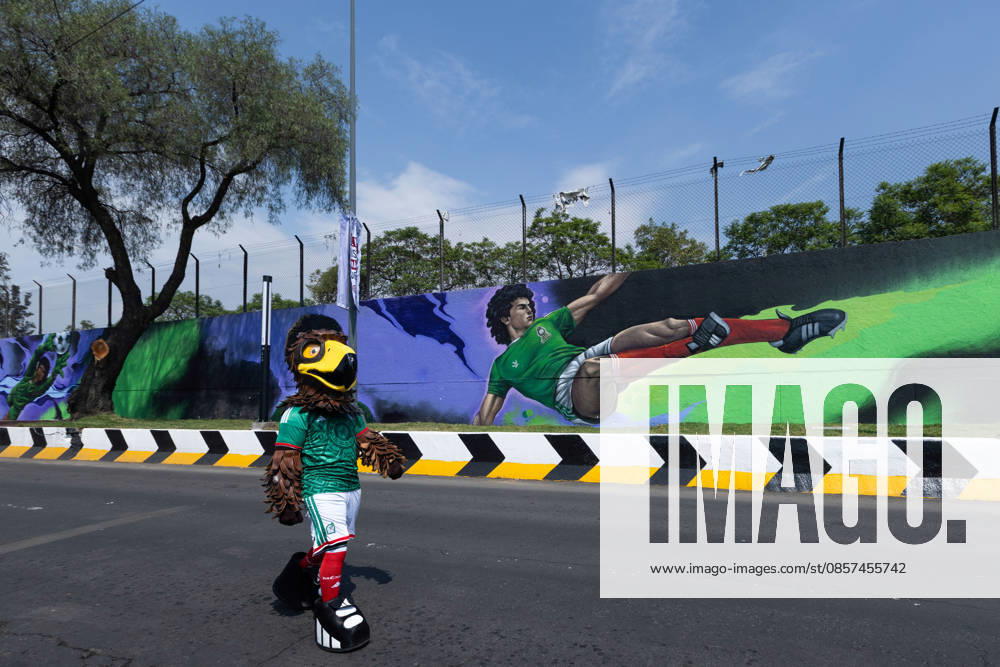 The mural Futbol, recognized as the Guinness World Record largest hand painted brush football mural, was inaugurated in the Martin Carrera neighborhood of Mexico City. Created by Mexican artists, the artwork connects the Mesoamerican ballgame with contemporary football ahead of the 2026 FIFA World Cup. Former soccer players CUAUHTEMOC BLANCO, FRANCISCO KIKIN FONSECA, GERMAN VILLA and ANGEL REYNA attended the event, along with authorities from the Gustavo A. Madero borough and representatives of the Libertad Creativa Intercultural y Objetiva Foundation and the Elena Poniatowska Amor Foundation Mexico City Mexico - ZUMAl178 20260524_znp_l178_027