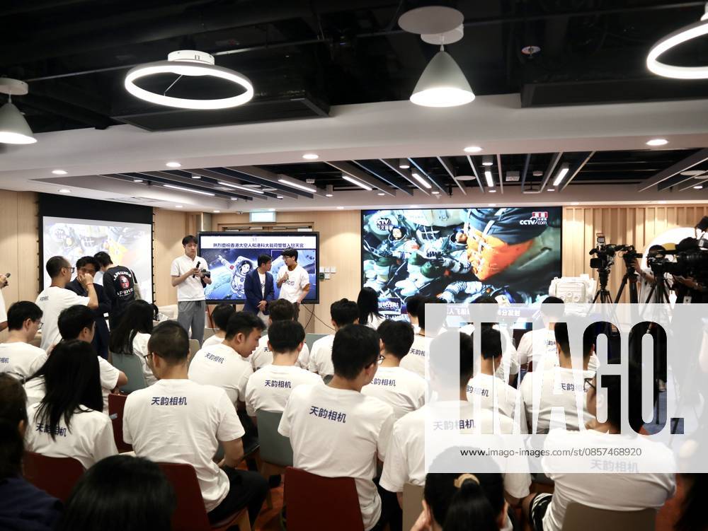Teachers and students of Hong Kong University of Science and Technology watch the live broadcast of the launch of the Shenzhou-23 crewed spacecraft on campus on May 24, 2026 in Hong Kong, China. A Long March-2F rocket carrying the Shenzhou-23 spacecraft with three Chinese astronauts Zhu Yangzhu, Zhang Zhiyuan, Li Jiaying (or Lai Ka-ying) on board blasts off from the Jiuquan Satellite Launch Center in northwest China.