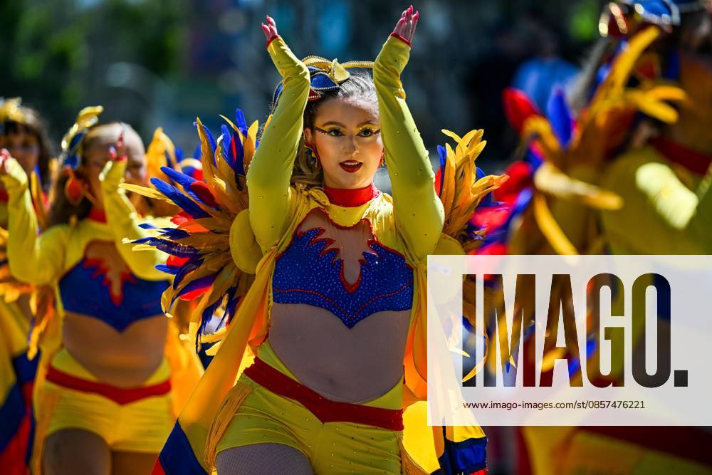 (260525) -- SAN FRANCISCO, May 25, 2026 -- Artists perform in a parade during the Carnaval San Francisco in San Francisco, the United States, May 24, 2026. (Photo by Xinhua) U.S.-SAN FRANCISCO-CARNAVAL ZiyuxJulianxZhu