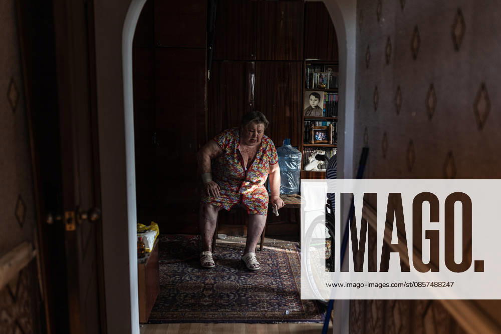 Aftermath of Russian strike in Kramatorsk KRAMATORSK, UKRAINE - MAY 25: Valentina, aged 79, injured at her home, which was damaged following a Russian attack using KAB aerial bombs, in Kramatorsk, Ukraine, 25 May 2026 Diego Herrera Carcedo Anadolu Kramatorsk Ukraine. Editorial use only. Please get in touch for any other usage.