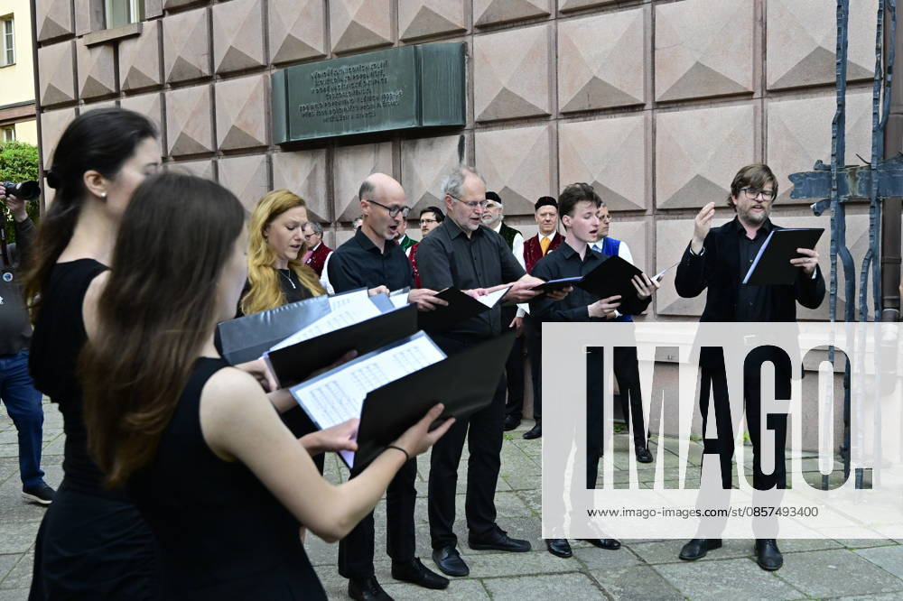 A commemorative act in memory of the victims of 1939-1945 took place at Kounic Student Residence as part of the Meeting Brno festival and the congress of the Sudeten German Regional Association, in Brno, Czech Republic, on May 25, 2026. The congress ends here. (CTKxPhoto VaclavxSalek) CTKPhotoP2026052502383 CTKPhotoP2026052502383