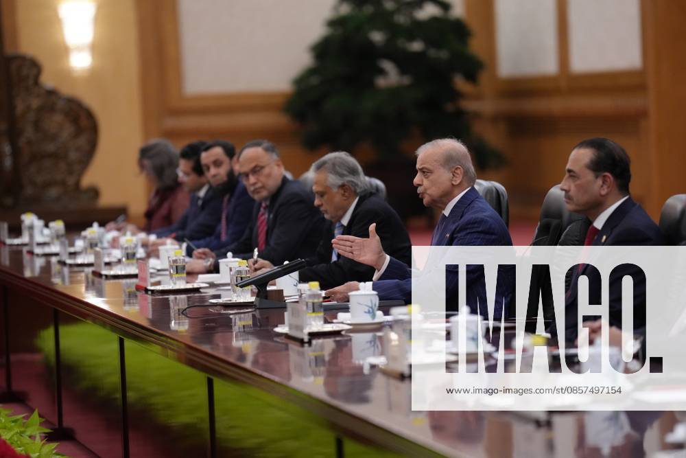 Chinese President Xi Jinping (not in the picture) holds talks with Pakistani Prime Minister Shehbaz Sharif, who is on an official visit to China, at the Great Hall of the People on May 25, 2026 in Beijing, China. Chinese President Xi Jinping met with Pakistani Prime Minister Shehbaz Sharif in Beijing on May 25.