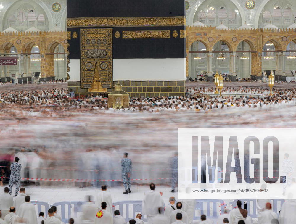 Muslim worshippers perform prayers around the Kaaba at the Grand Mosque in Mecca, Saudi Arabia Muslim worshippers perform prayers around the Kaaba at the Grand Mosque in Mecca, Saudi Arabia, on May 25, 2026, in preparation for the annual Hajj pilgrimage. Millions of Muslims from around the world travel to Saudi Arabia to perform the annual Hajj rituals. Photo by Saudi Press Agency apaimages Saudi Arabia 250526_Saudi_Arabia_SPA_00(11)