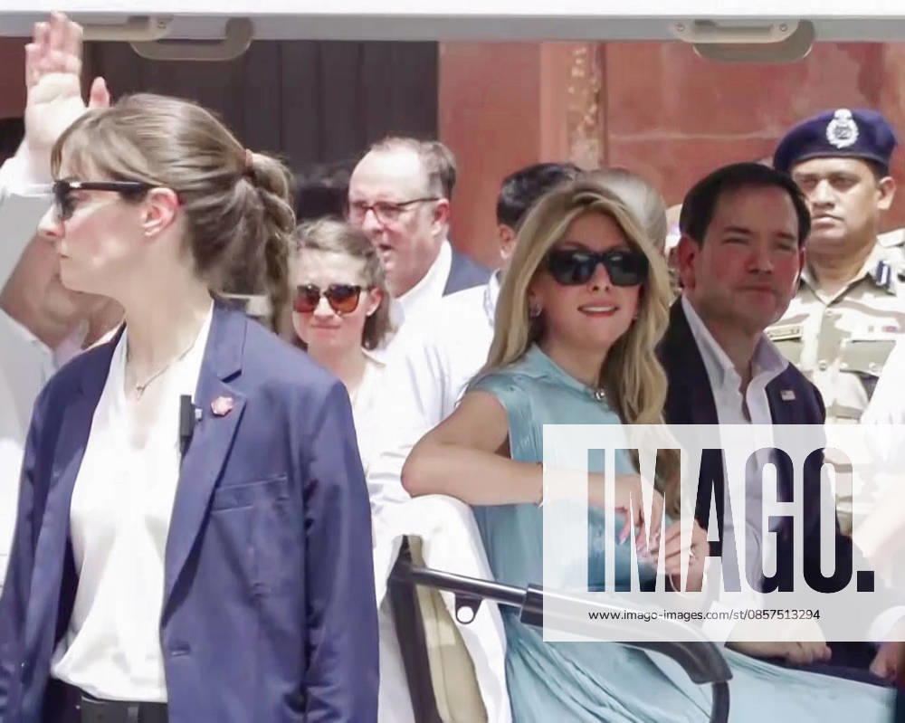 US Secretary of State Marco Rubio and his wife Jeanette D. Rubio leave from the Taj Mahal Agra Uttar Pradesh , May 25 (ANI): US Secretary of State Marco Rubio and his wife Jeanette D. Rubio leave from the Taj Mahal, in Agra on Monday. (ANI Video Grab) Agra Uttar Pradesh India